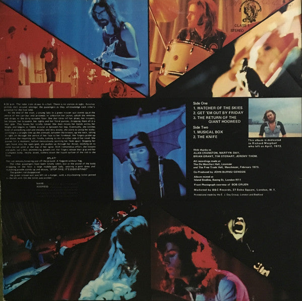 Genesis : Genesis Live (LP, Album, 1st)