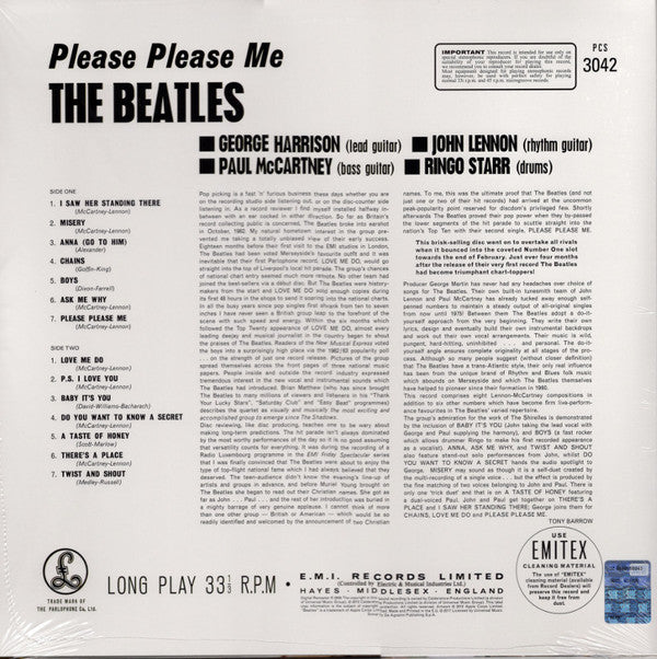 The Beatles : Please Please Me (LP, Album, RE, RM, 180)