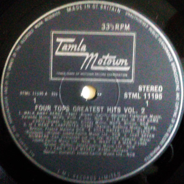 Four Tops : Greatest Hits Vol. 2 (LP, Comp)