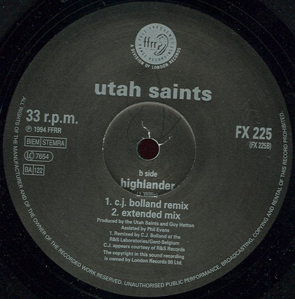 Utah Saints : I Still Think Of You (Too Much To Swallow PtII) (12", Single)
