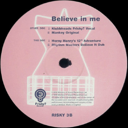 Mankey : Believe In Me (12", Single)