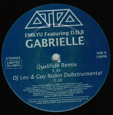 EMKYU Featuring D.D.B. : Gabrielle (12")