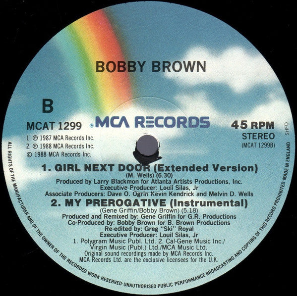 Bobby Brown : My Prerogative (Extended Remix) (12", Single)