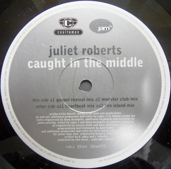Juliet Roberts : Caught In The Middle (12", Single)