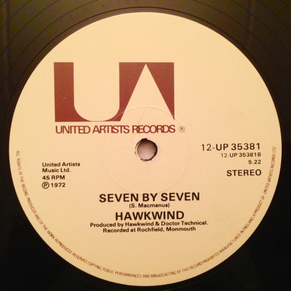 Hawkwind : Silver Machine (12", Single, Met)