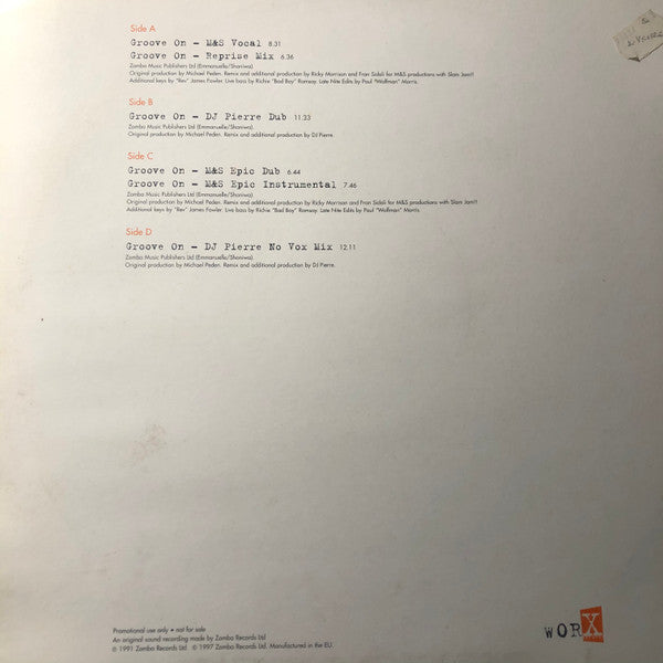 Yo Yo Honey : Groove On (DJ Pierre & M&S Remixes) (2x12", Promo)