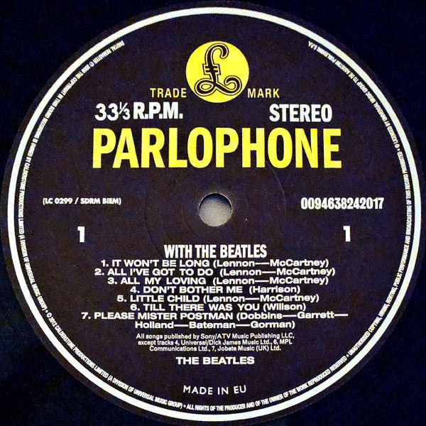 The Beatles : With The Beatles (LP, Album, RE, RM, 180)