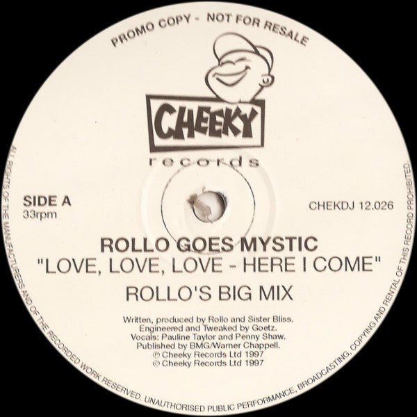 Rollo Goes Mystic : Love, Love, Love - Here I Come (2x12", Promo)
