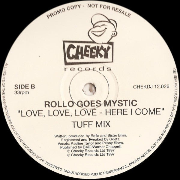 Rollo Goes Mystic : Love, Love, Love - Here I Come (2x12", Promo)