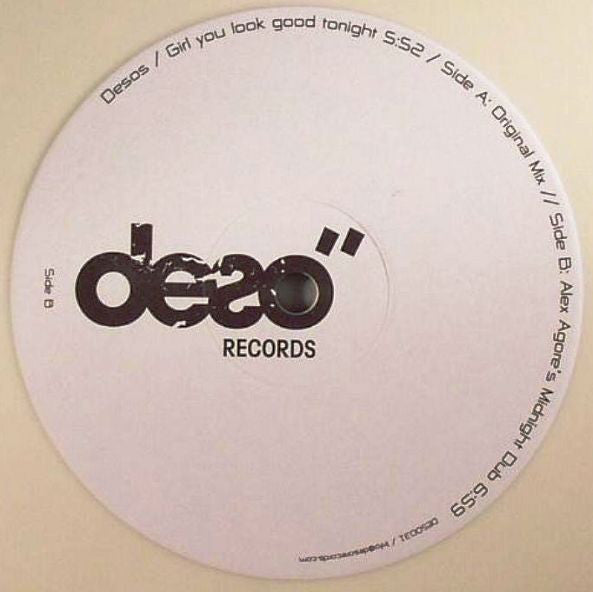 Desos : Girl You Look Good Tonight (12", Whi)