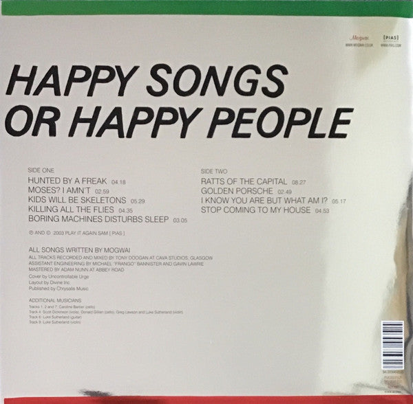 Mogwai : Happy Songs For Happy People (LP, Album)