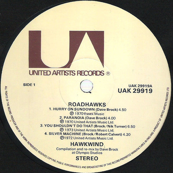 Hawkwind : Roadhawks (LP, Comp, Gat)