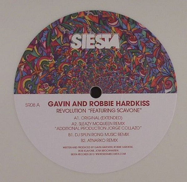 Gavin Hardkiss And Robbie Hardkiss Featuring Scavone : Revolution (12", Whi)