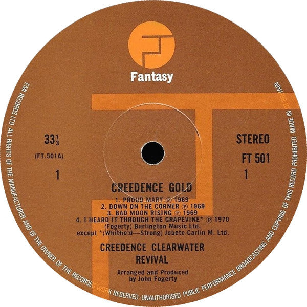 Creedence Clearwater Revival : Creedence Gold (LP, Comp)