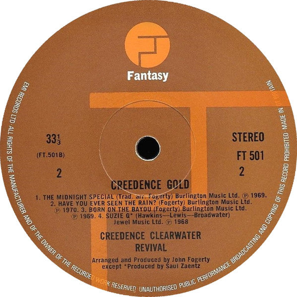 Creedence Clearwater Revival : Creedence Gold (LP, Comp)