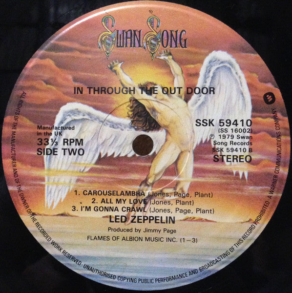 Led Zeppelin : In Through The Out Door (LP, Album, "B")