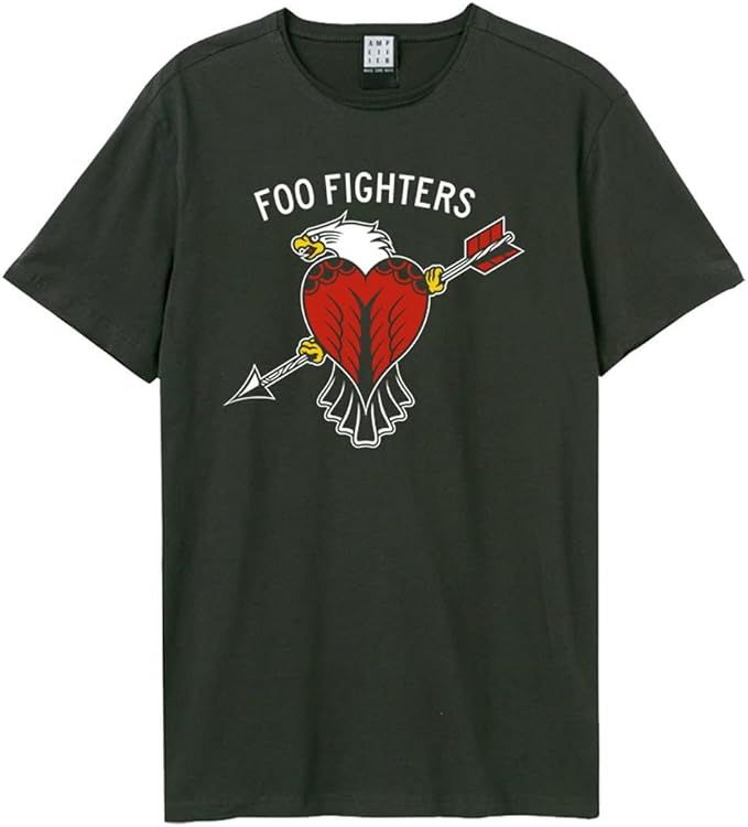 FOO FIGHTERS - Foo Fighters - Eagle Tattoo Amplified Vintage Charcoal Medium T Shirt