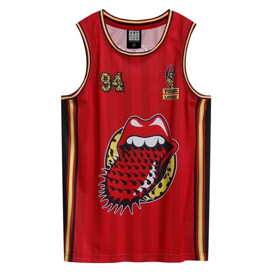 ROLLING STONES - Rolling Stone Voodoo Lounge Red Basketball Jersey Medium