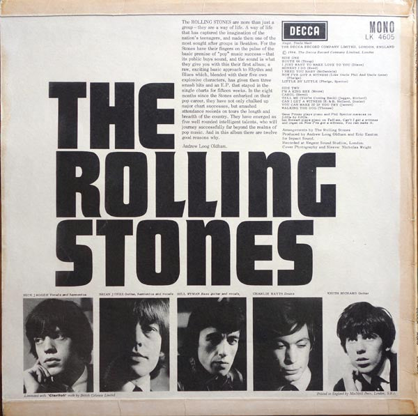 The Rolling Stones : The Rolling Stones (LP, Album, Mono, B1V)