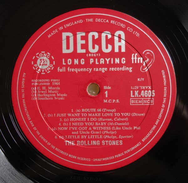 The Rolling Stones : The Rolling Stones (LP, Album, Mono, B1V)