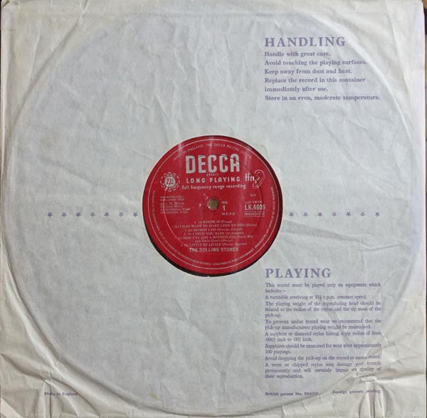 The Rolling Stones : The Rolling Stones (LP, Album, Mono, B1V)