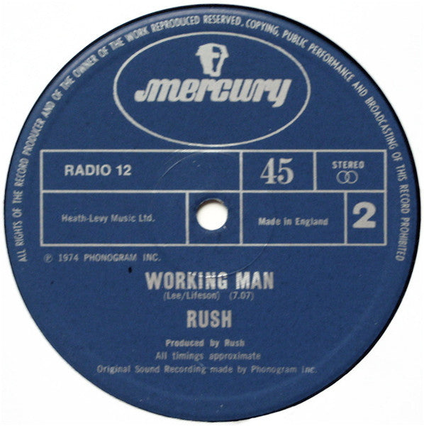 Rush : Spirit Of Radio (12", Single)