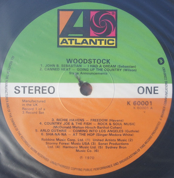 Various : Woodstock - Music From The Original Soundtrack And More (3xLP, Album)