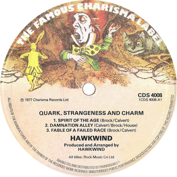 Hawkwind : Quark, Strangeness And Charm (LP, Album)