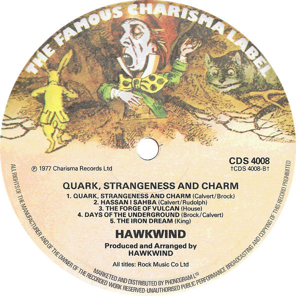 Hawkwind : Quark, Strangeness And Charm (LP, Album)