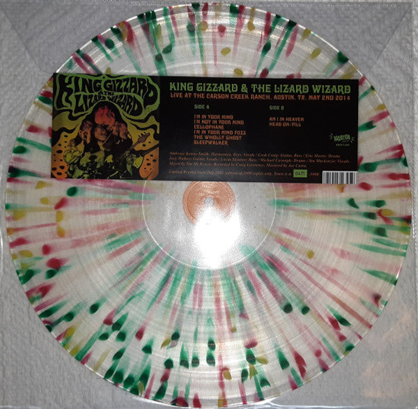 King Gizzard And The Lizard Wizard - Live At The Carson Creek Ranch. Austin. Tx. May 2Nd 2014 (Splatter Vinyl)