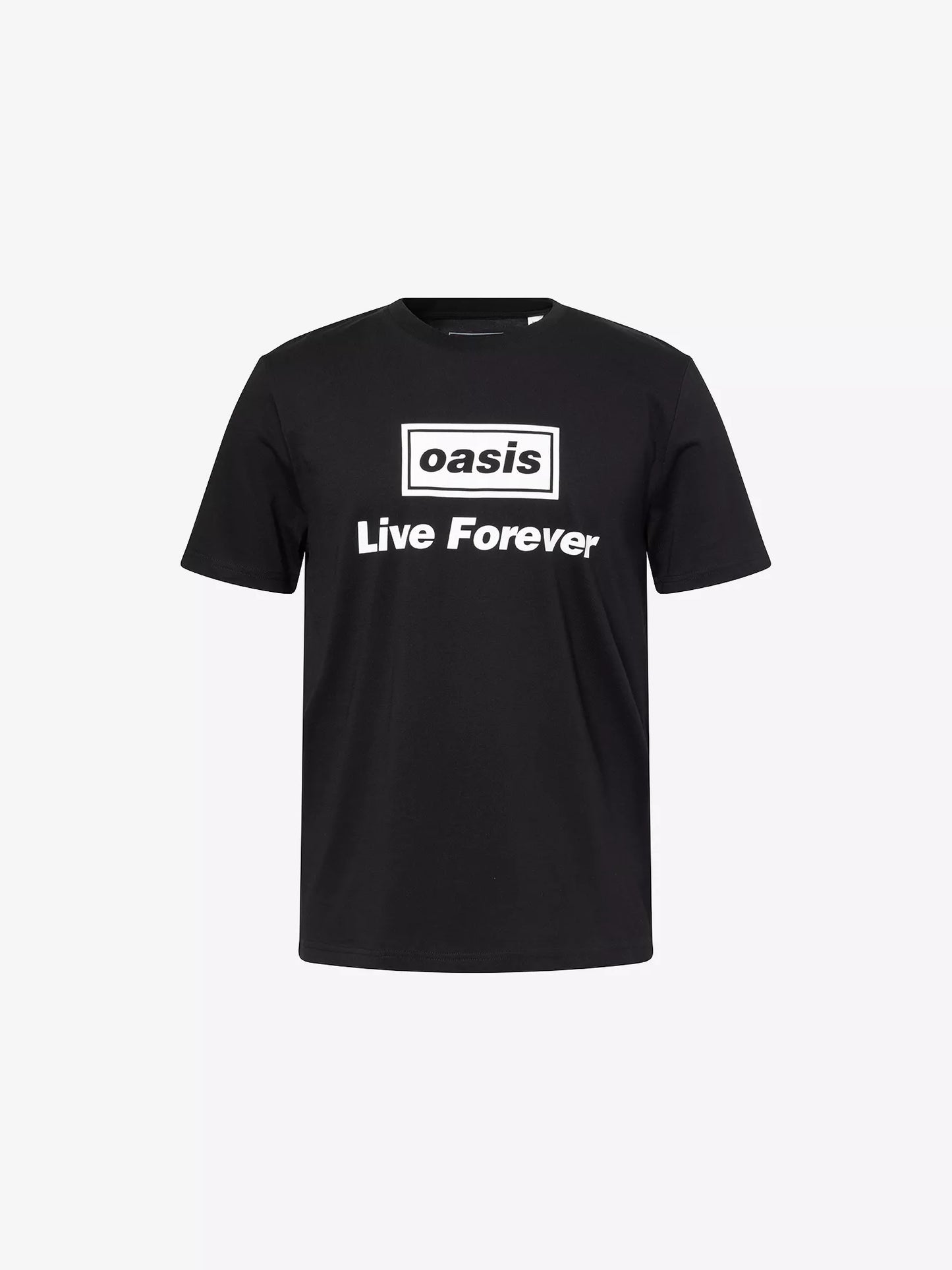 OASIS - Oasis Live Forever Title Amplified Vintage Charcoal Large T Shirt