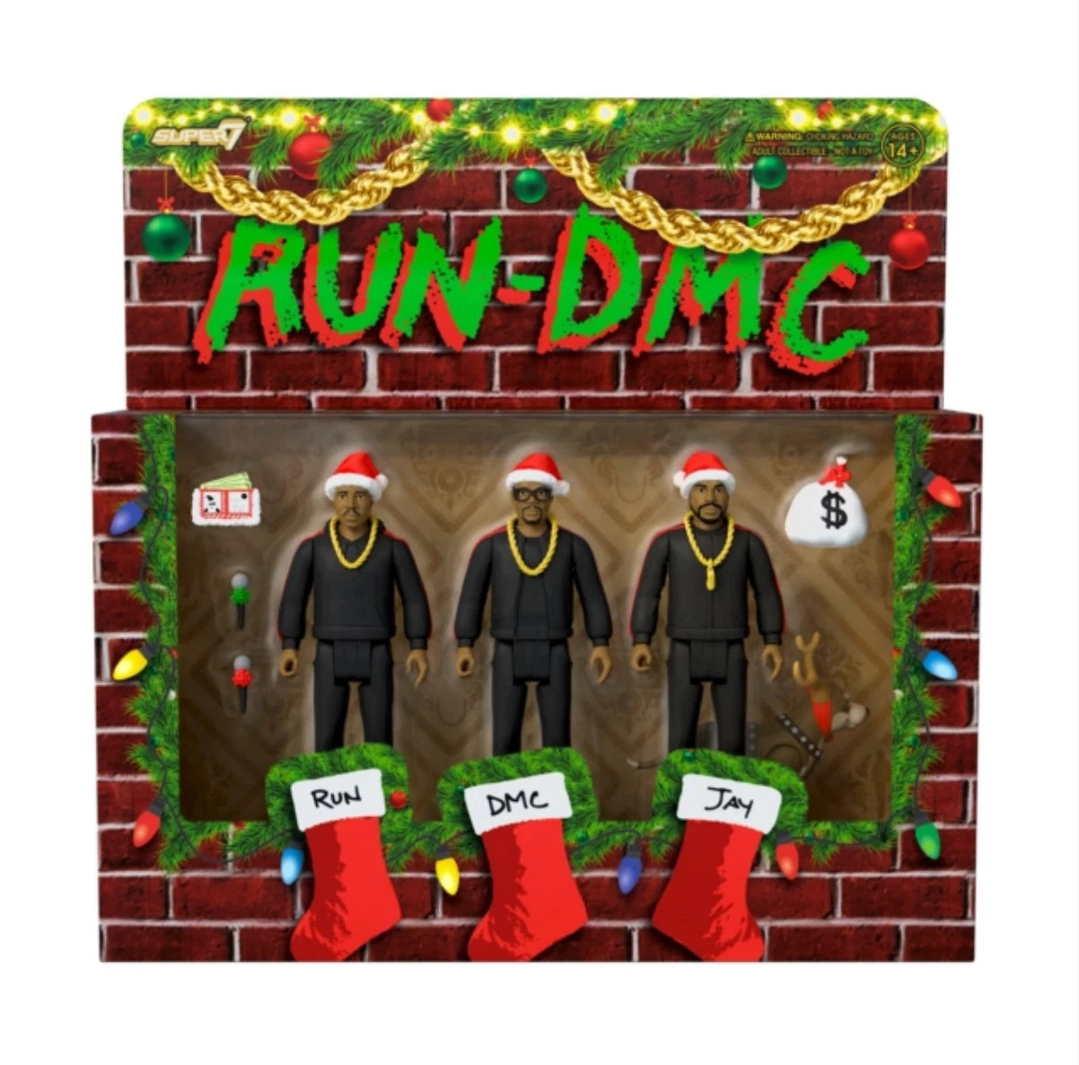 RUN DMC - Run Dmc Reaction Figures Wave 2 - Holiday 3 Pack