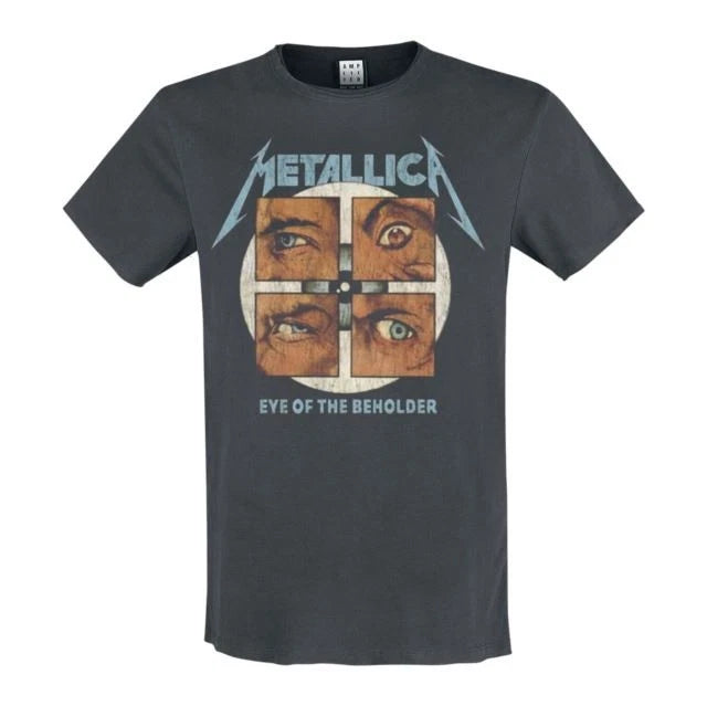METALLICA - Metallica Eye Of The Beholder Amplified Large Vintage Charcoal T Shirt