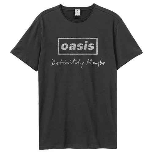 OASIS - Oasis Definitely Maybe Distressed Amplified Vintage Charcoal X Large T Shirt