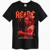 AC/DC - AC/DC - Live At Donington Amplified Large Vintage Black T Shirt