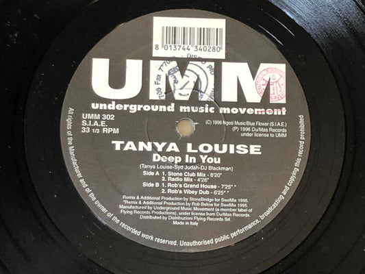 Tanya Louise : Deep In You (2x12")