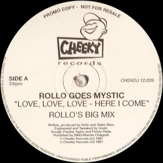 Rollo Goes Mystic : Love, Love, Love - Here I Come (2x12", Promo)