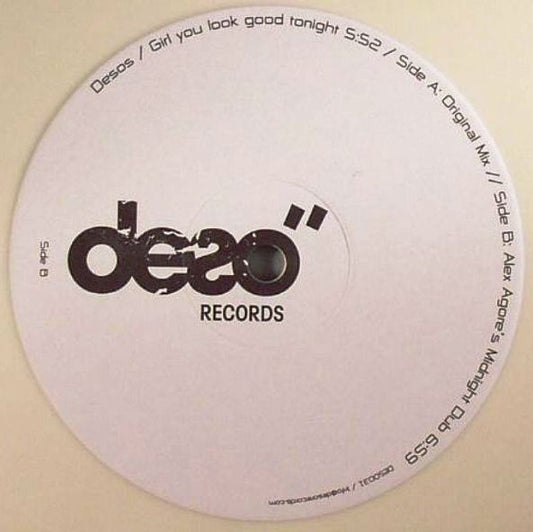 Desos : Girl You Look Good Tonight (12", Whi)