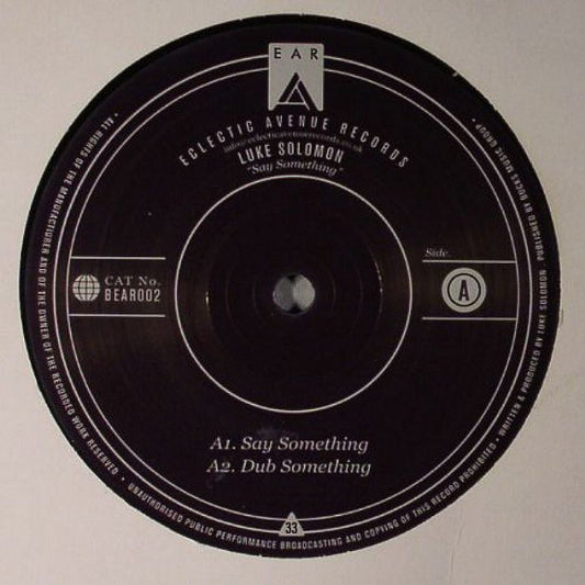 Luke Solomon : Say Something (12")