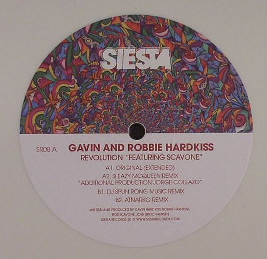 Gavin Hardkiss And Robbie Hardkiss Featuring Scavone : Revolution (12", Whi)
