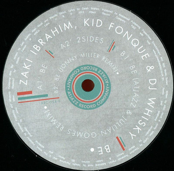 Zaki Ibrahim, Kid Fonque & DJ Whisky (2) : Be (12")