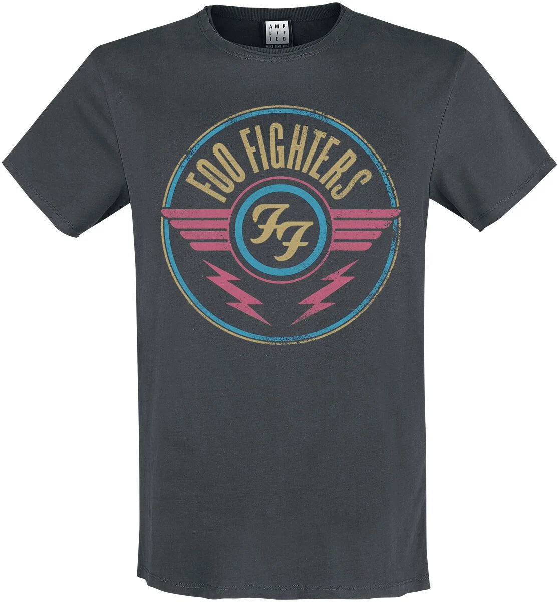 FOO FIGHTERS - Foo Fighters FF Air Amplified Vintage Charcoal Small T Shirt