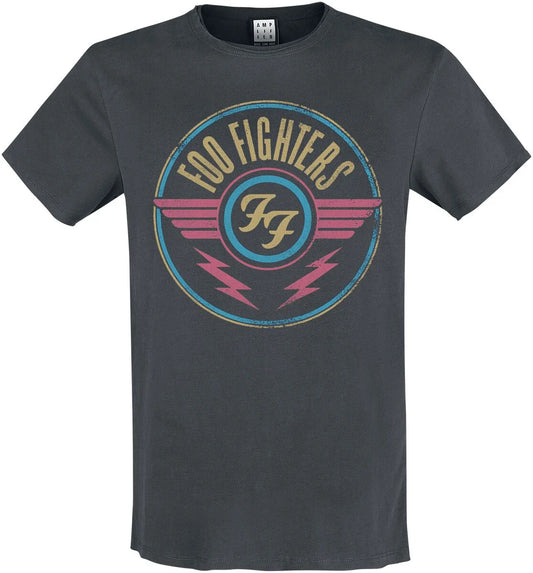 FOO FIGHTERS - Foo Fighters FF Air Amplified Vintage Charcoal Small T Shirt