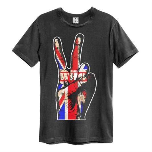 The Who - The Who Union Jack Hand Amplified Vintage Charcoal X Large T Shirt