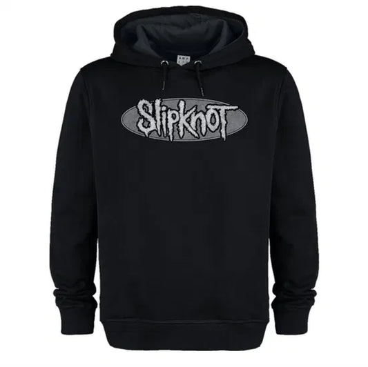 SLIPKNOT - Slipknot Oval Logo Amplified Black X-Large Hoodie Sweatshirt