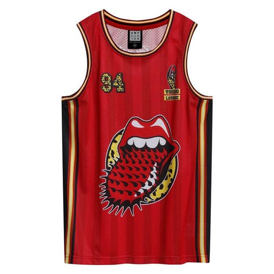 ROLLING STONES - Rolling Stone Voodoo Lounge Red Basketball Jersey Large