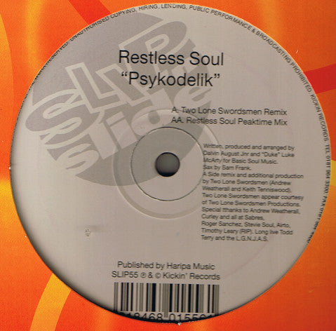 Restless Soul : Psykodelik (12")
