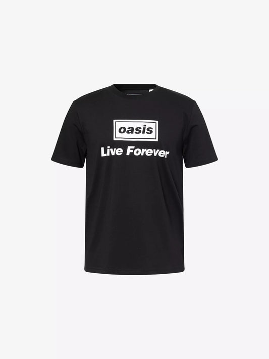OASIS - Oasis Live Forever Lyrics Amplified X Large Vintage Black T Shirt