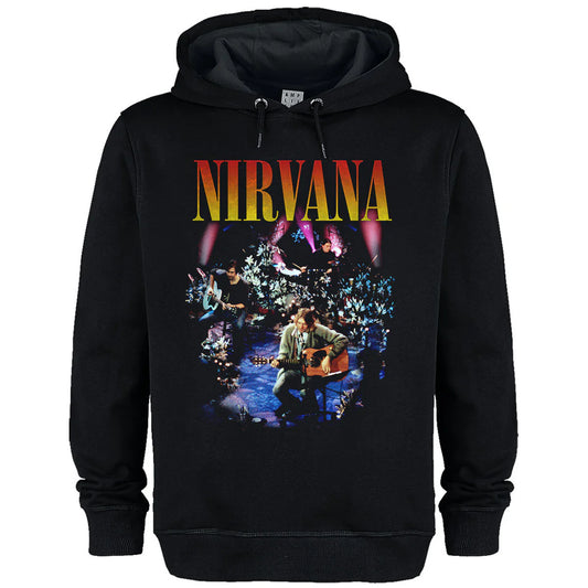NIRVANA - Nirvana Live In New York Amplified Black XX-Large Hoodie Sweatshirt