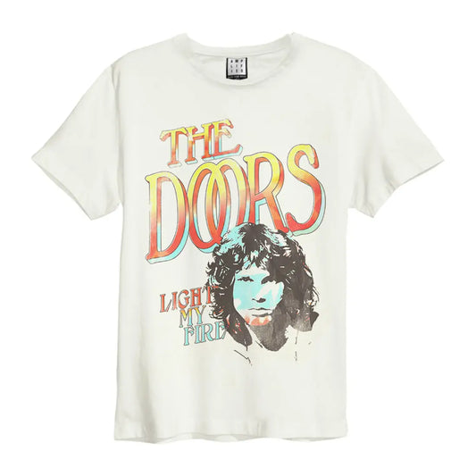 THE DOORS - The Doors - Light My Fire Amplified Vintage White Large T Shirt